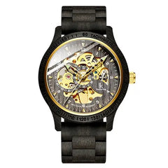 Wooden Men's Mechanical Watch Zendrop