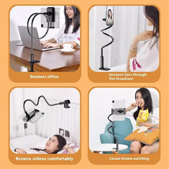 Lazy Phone Holder & Tablet StandLazy Phone Holder & Tablet StandA versatile and ergonomic stand designed to hold your phone or tablet securely in place. Perfect for watching videos, video calls, reading, or working, this stand isCosmikCartShopper