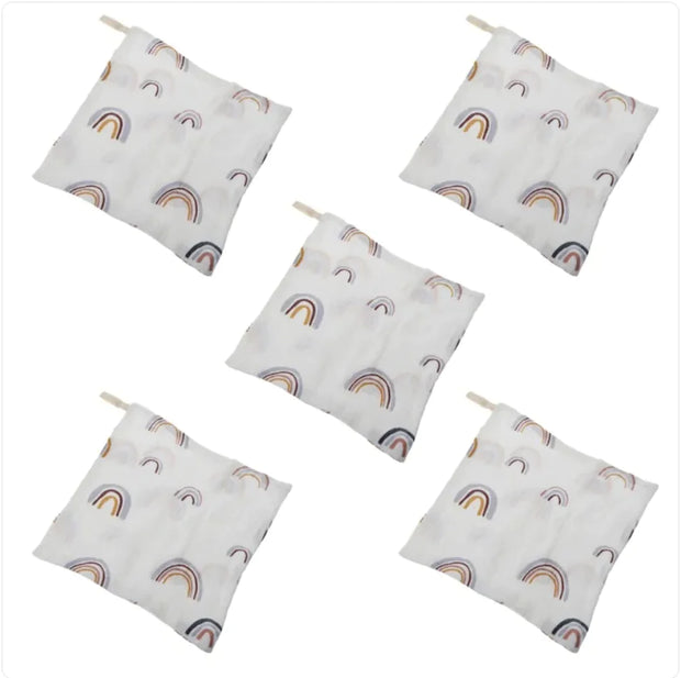 5-Pack Baby Cotton Face Towels CosmikCart