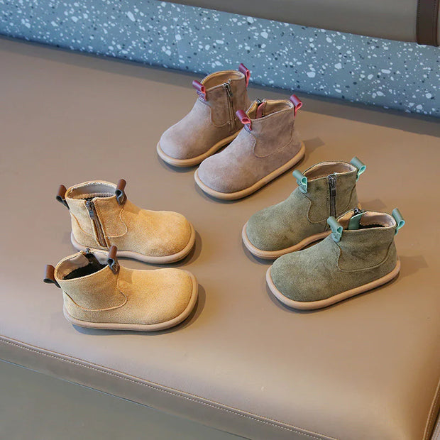 Baby Suede Oxford Boots – Plush, Non-Slip CosmikCart