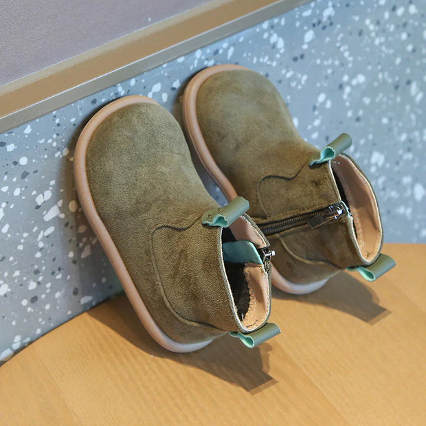Baby Suede Oxford Boots – Plush, Non-Slip CosmikCart
