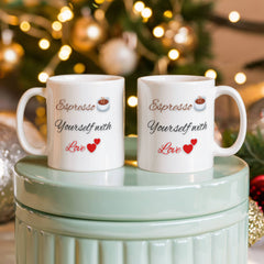 Mug - Espresso yourself with love ShineOn Fulfillment