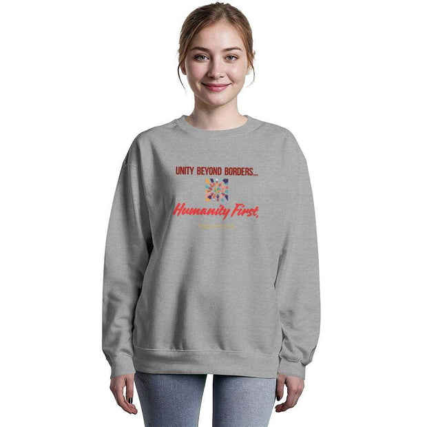 Unisex Crewneck Sweatshirt - Unity Beyond Borders, Humanity First... CosmikCart