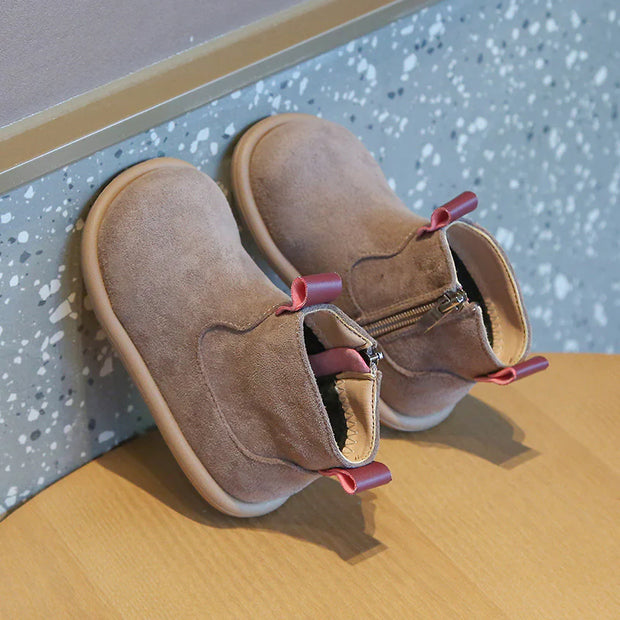Baby Suede Oxford Boots – Plush, Non-Slip CosmikCart