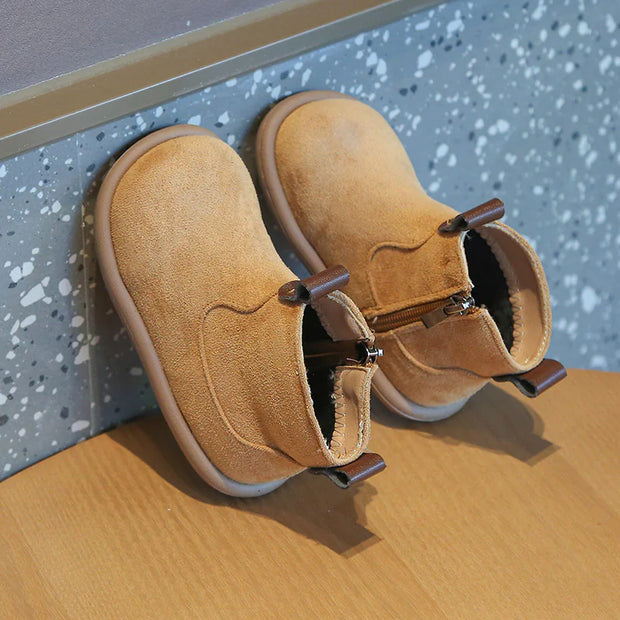 Baby Suede Oxford Boots – Plush, Non-Slip CosmikCart