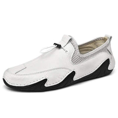 Fashion British Leisure Men'Fashion British Leisure Men's Leather ShoesProduct information:
 
 Pattern: solid color
 
 Applicable sports: Universal
 
 Color: black, white, brown
 
 Upper height: low top
 
 Heel height: flat heel
 
 HeelCosmikCartShopper