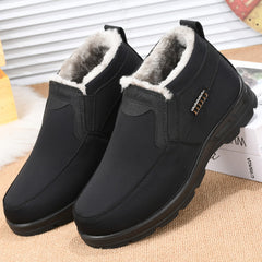 Winter Fleece-lined Thick Waterproof Warm Men's Cotton Shoes CosmikCart