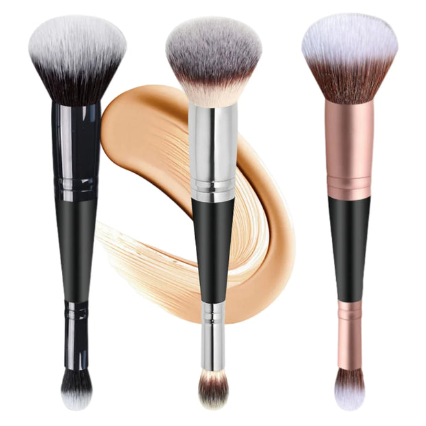 1pc Double Head Professional Makeup Brush Set 2 In 1