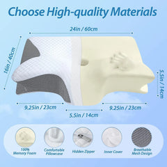 Memory Pillow Home Sleep Cervical Support CosmikCart