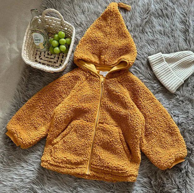 Warm Polar Fleece Pointed Hat Plush Coat CosmikCart