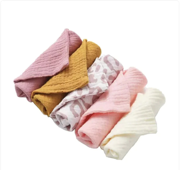 5-Pack Baby Cotton Face Towels CosmikCart