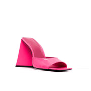 Bright Color Tie-Dye Square Toe Ultra-High Heel Slippers