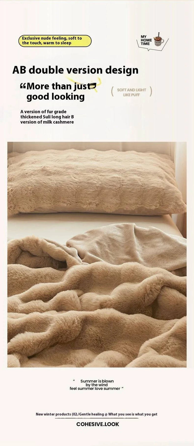 Thick Fleece Winter Double-sided Blanket CosmikCart