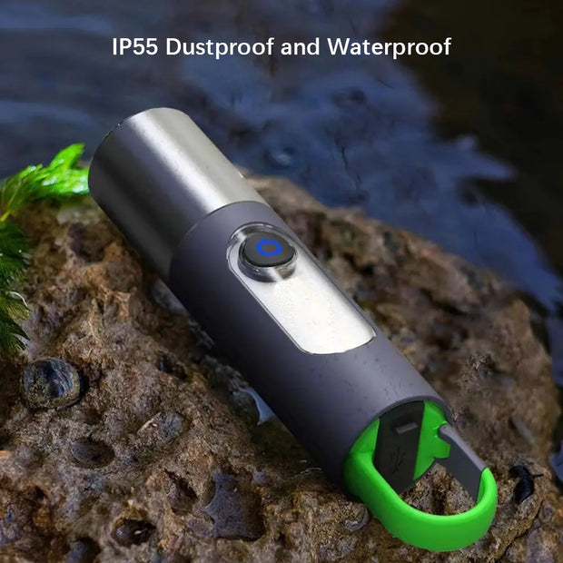 USB Rechargeable Waterproof Ultra Bright LED Flashlight